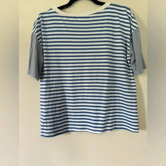 Maurices Women’s Set of 2 size small tops striped floral blue summer blouse Y2K‎ - Picture 14 of 14